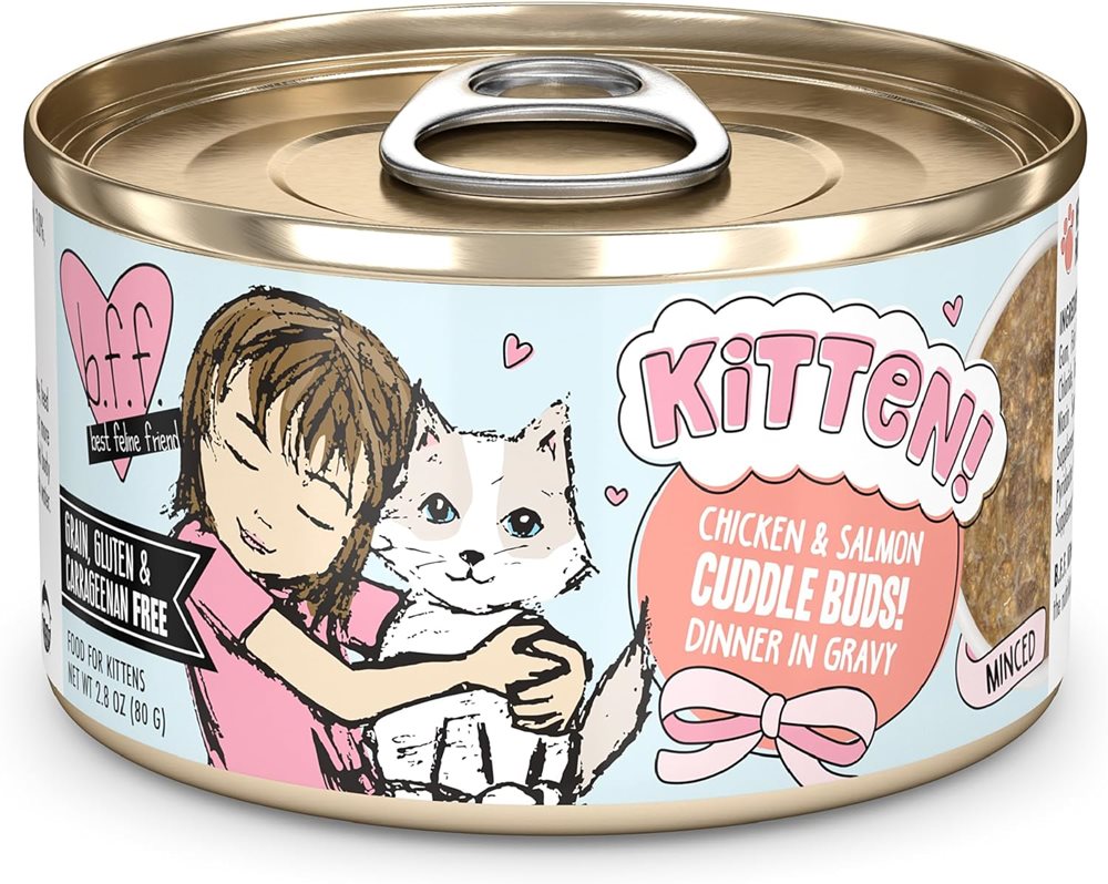 Best Feline Friend Cuddle Buds Chicken & Salmon in Gravy