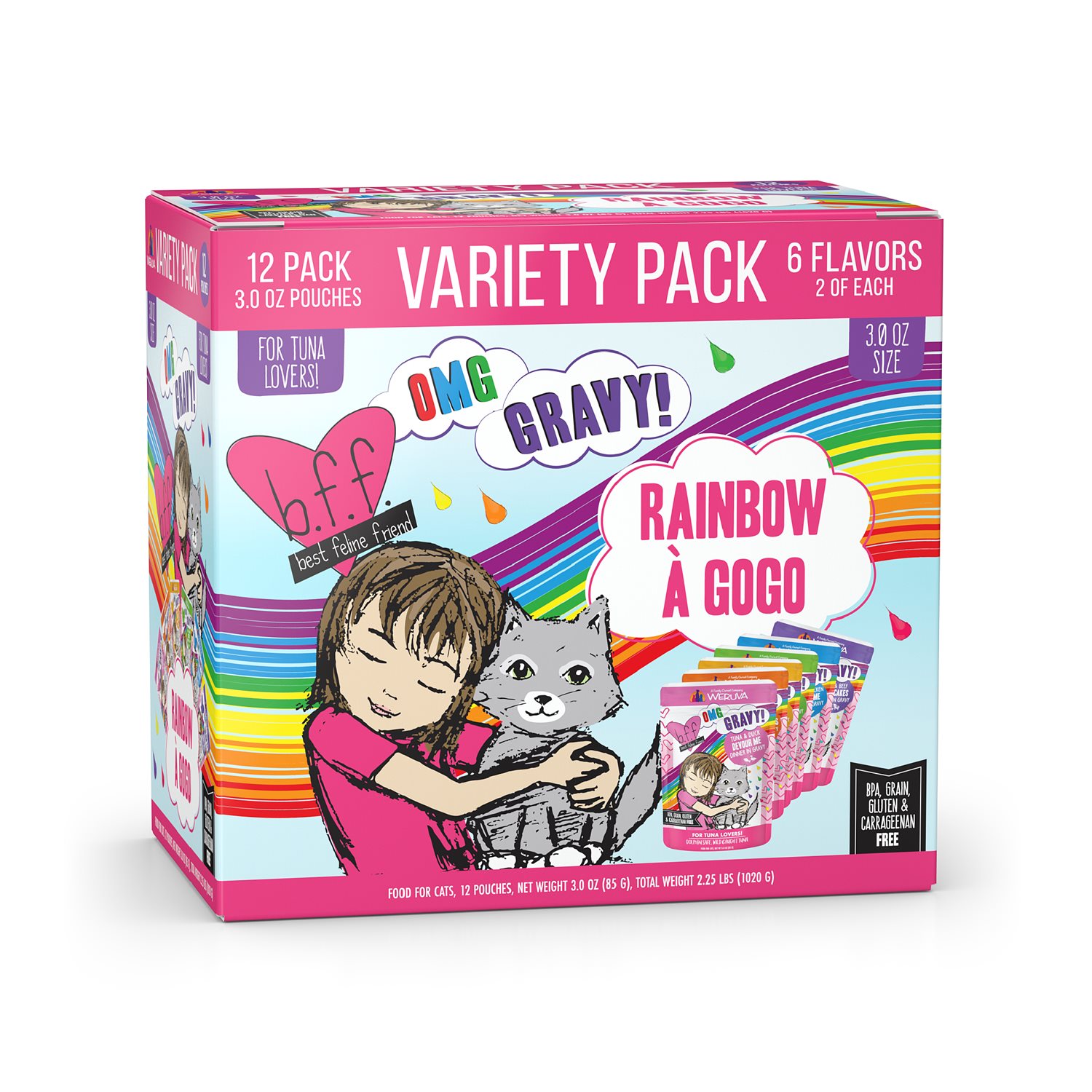 Best Feline Friend - OMG Rainbow Variety Pack - Pouch